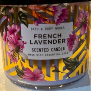 Bath and Body Works candle French Lavender scent